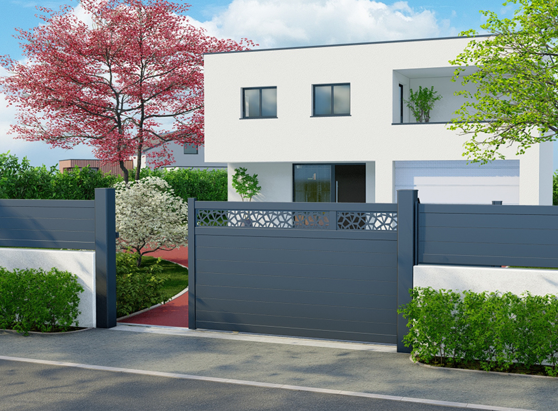 Coulissant décor POLYGO horizontal