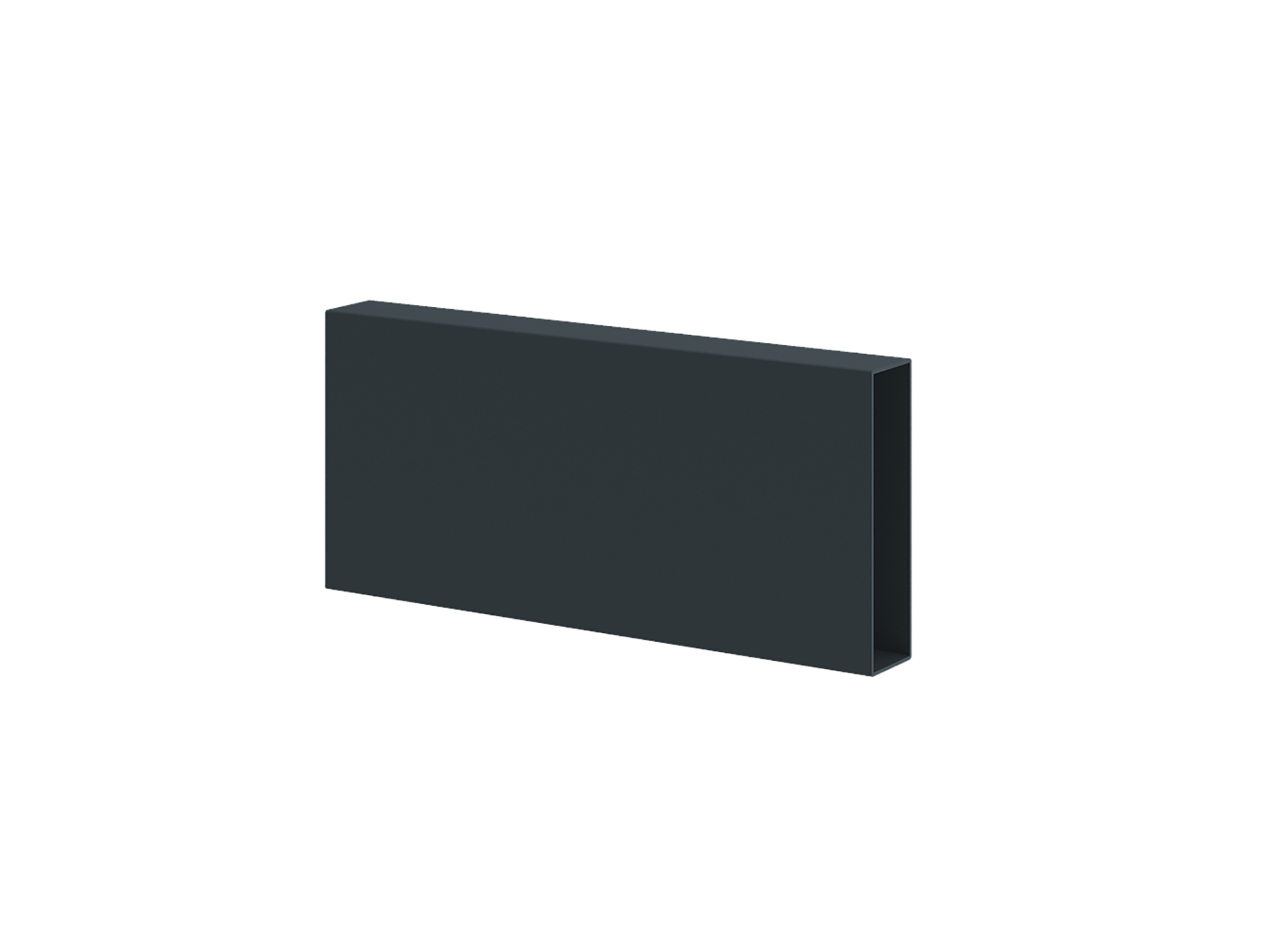 lame aluminium ajourée 160 mm Gris zinc 7016