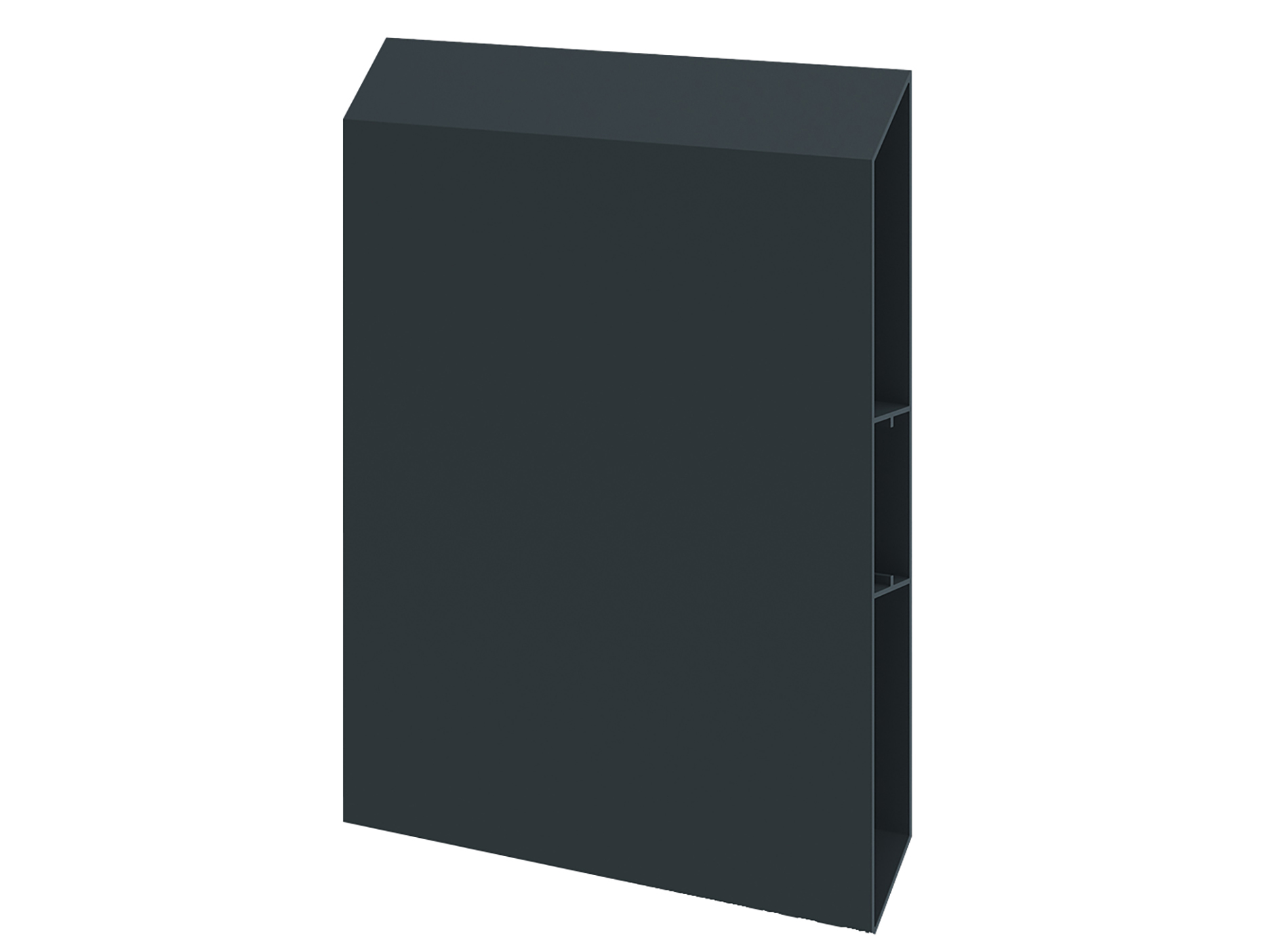 Lame aluminium persienne 255 mm Gris zinc 7016